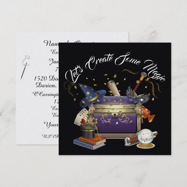 Create Magic 3 Invitation (Front/Back)