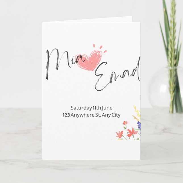 Create my wedding invitation (Front)