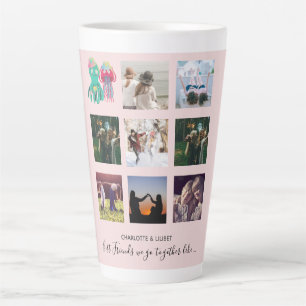 Create Own BFF Photo Collage gifts - Jellyfish Oct Latte Mug
