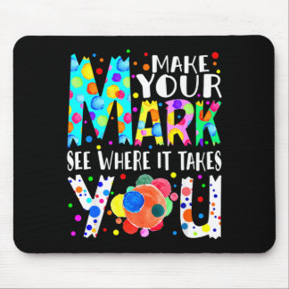Create Own Colourful Path Polka Dot Celebration Mouse Pad