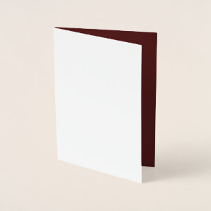 Create Own Elegant Burgundy  Foil Card