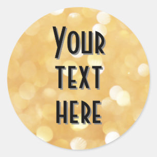 create own image text sticker gold sparkle glitter