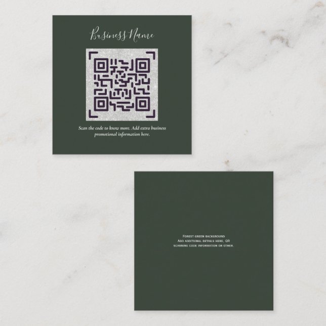 Create own QR Code Business Card - Lots of Colours (Front/Back)