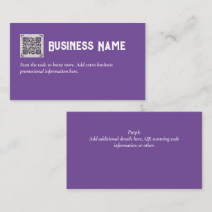 Create own QR Code Business Card - Lots of Colours
