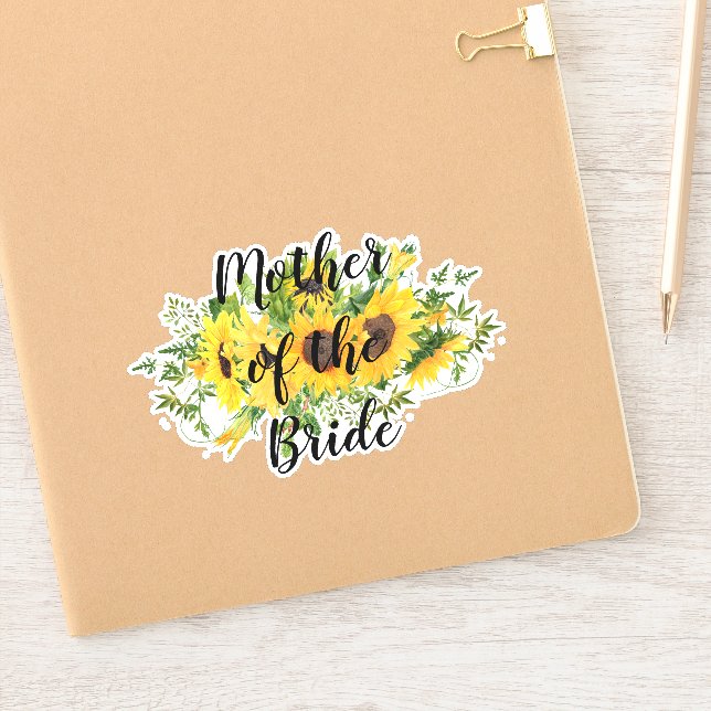 Create Own Sunflower Bridal Party Gifts ADD TEXT (Notebook)