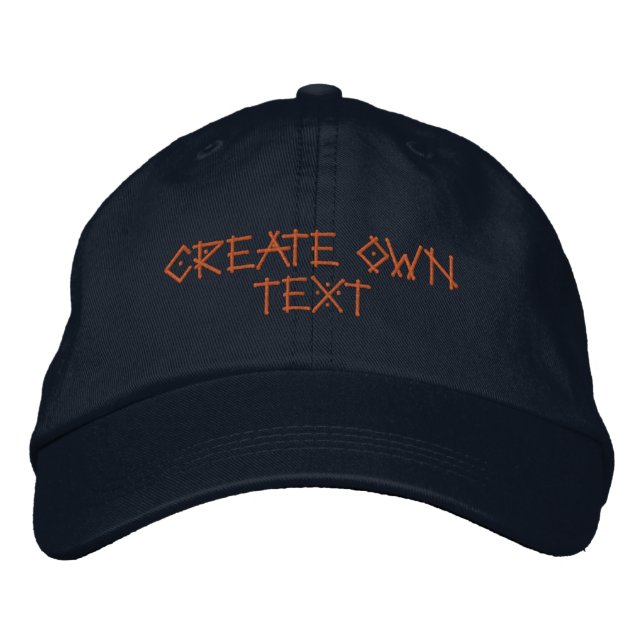 Create own Text-Hat Embroidered Hat (Front)