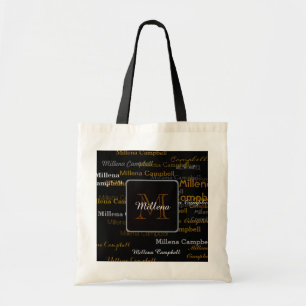 create/personalise your own monogrammed tote bag