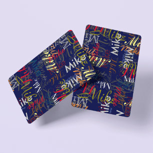 Create Personalised Colour Name Playing Cards