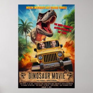 Create Personalised Dinosaur Adventure Movie Poster