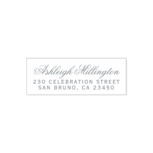 Create Personalised Elegant Name Return Address Self-inking Stamp