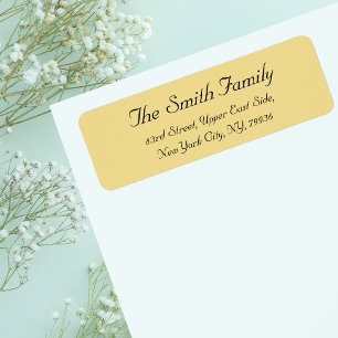 Create Personalised Elegant Return Address Label