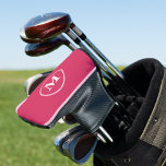 Create Personalised Girly Pink Monogrammed Putter Golf Head Cover<br><div class="desc">Custom, personalised, modern light pink monogram monogrammed on girly dark pink background, cushioned and cosy, custom golf club head putter cover, featuring magnetic closure that makes taking it on / off a cinch. Simply type in your initials / monogram, to customise. Also you may choose from 15 different piping colours....</div>