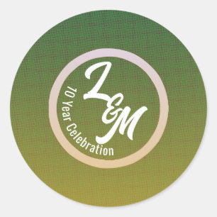 Create Personalised Green Celebration Stickers