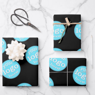 Create Personalized Business Company Event Logo Wrapping Paper Sheet