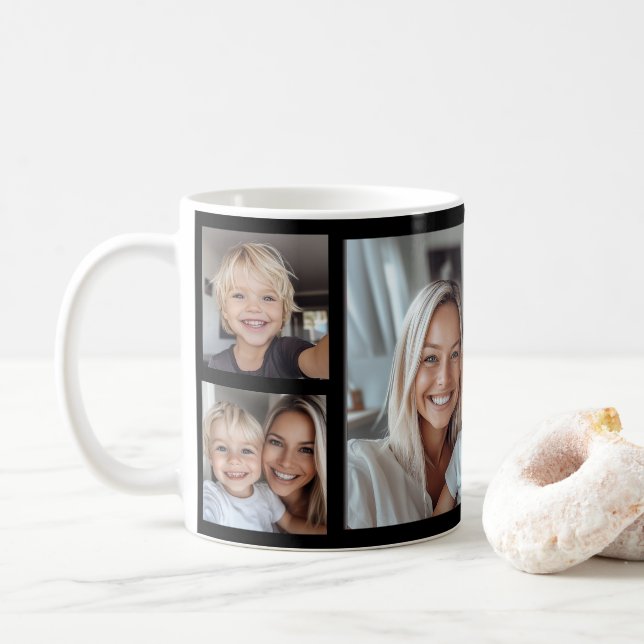 Create photo cup with 5 photos (With Donut)
