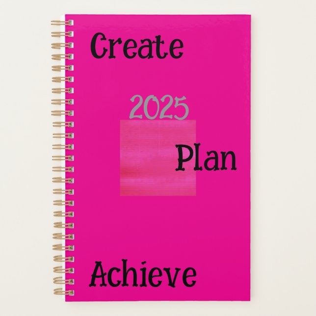 Create, Plan, and Achieve  Planner (Front)