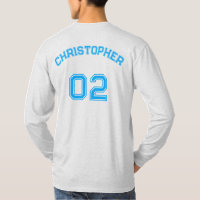 Create Player Name Jersey Number Long Sleeve Comfy