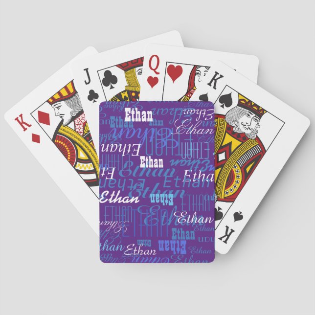 Create playing cards game with your name repeated (Back)