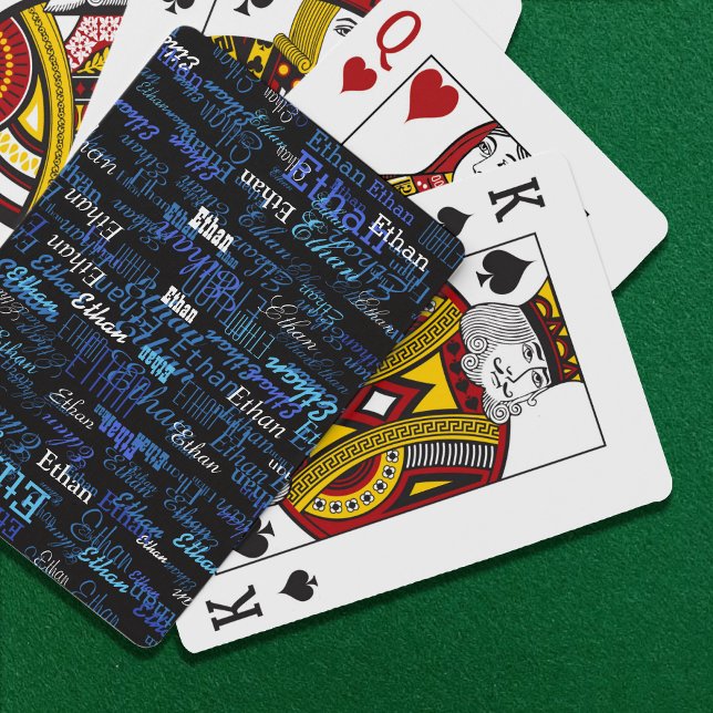 Create playing cards game with your own name on it (Creator Uploaded)