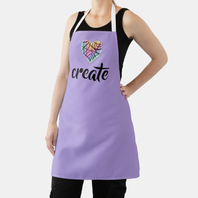 Create Rainbow Heart Apron (Insitu)