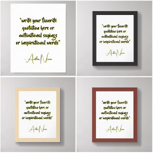 Create Short Quotes - Custom Your Own Quote Poster