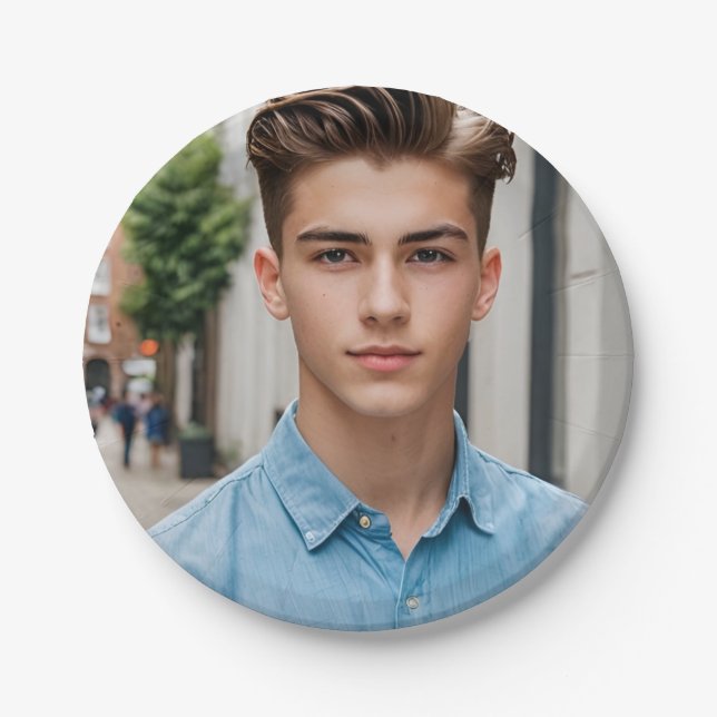 create Simple Custom Photo Personal Paper Plate (Front)