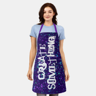Create Something Colorful Paint Splatter Apron