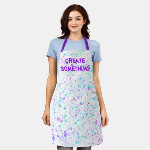 Create Something Colorful Paint Splatter Apron