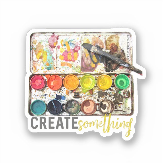 Create Something Cutout Sticker (Front)