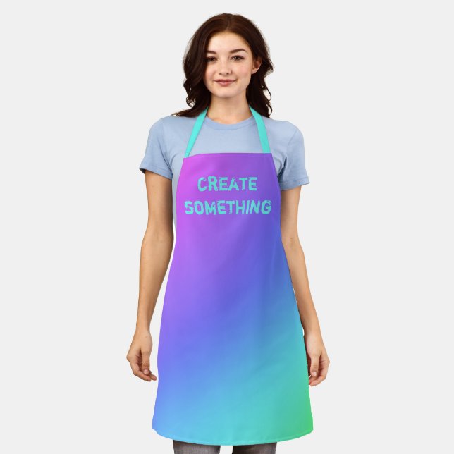 Create Something Rainbow Apron (Worn)
