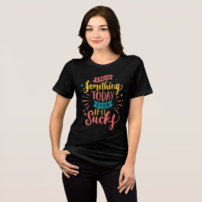 Create Something Today: Retro-Inspired Tee (Front Full)