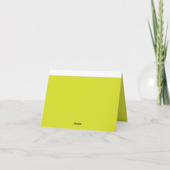 Create Stunning Visual Appeal Yellow Background Thank You Card (Back)