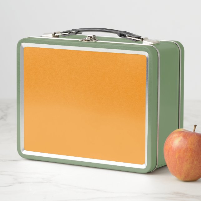 Create Stunning Visuals with Orange Background Metal Lunch Box (In Situ)
