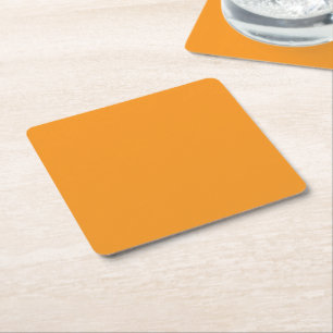 Create Stunning Visuals with Orange Background Square Paper Coaster