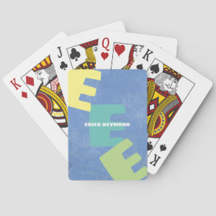 Create stylish playing cards with name periwinkle