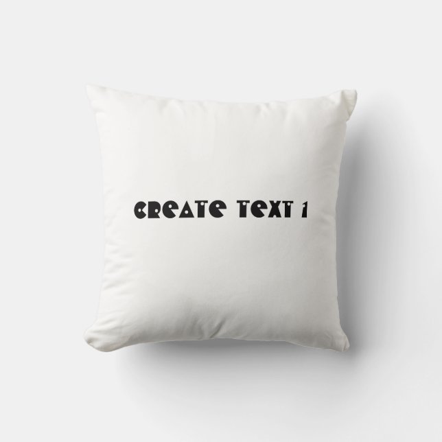 Create text Cotton Home Living Decor Poufs-Pillow Cushion (Front)
