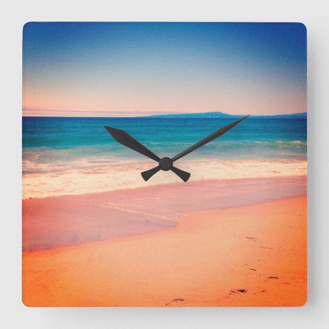 Create Vintage Style Photo Square Wall Clock (Front)