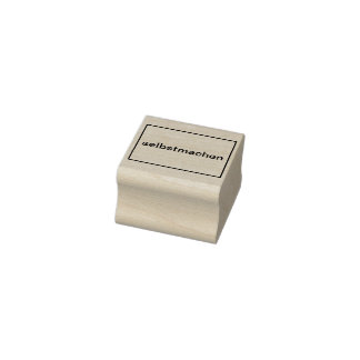 Create wooden stamp