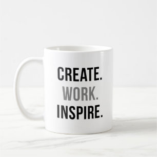 Create Work Inspire Coffee Mug