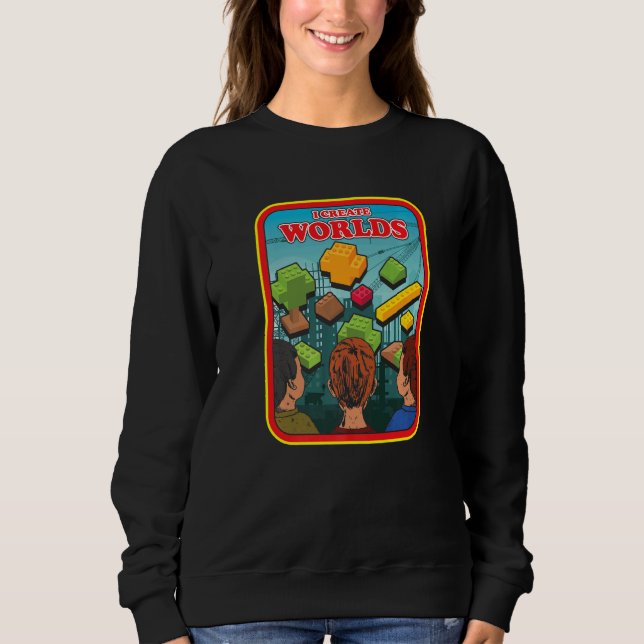 Create Worlds Master Builder Engineer Construction Sweatshirt (Front)