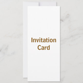 Create You Own 4" x 9.25" Invitation Card