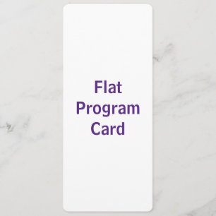 Create You Own 4" x 9.25" Rounded Flat Program
