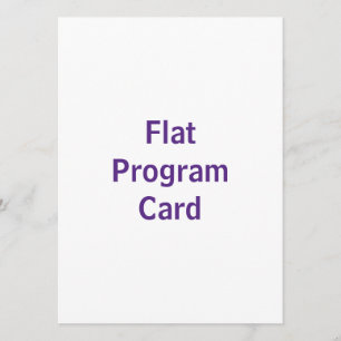 Create You Own 5.5" x 7.5" Flat Program