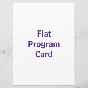 Create You Own 6.5" x 8.75" Flat Program