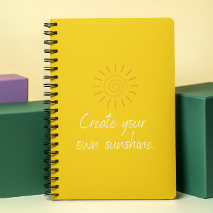 Create you Own Sunshine Quote 2024 Yellow Weekly Planner