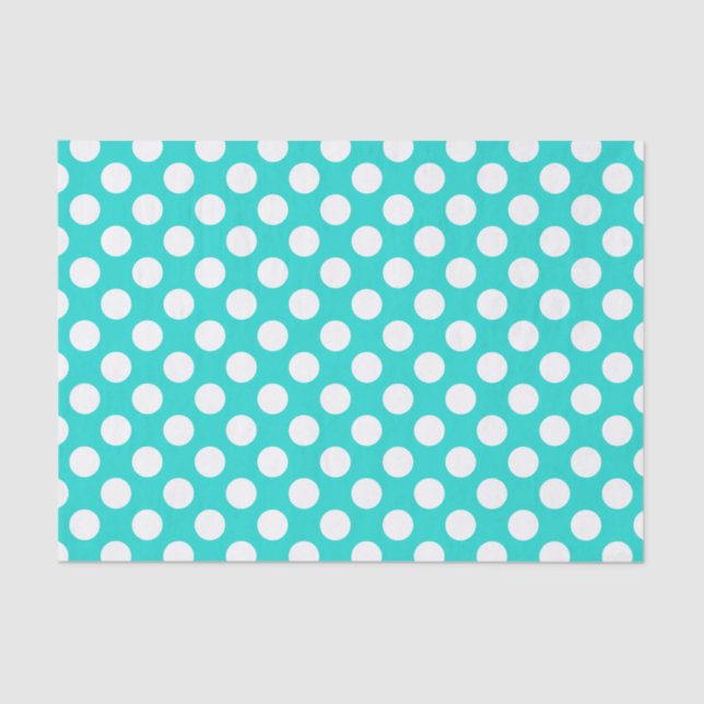 Create Your Background Colour with White Dots 10 Tissue Paper (Front)