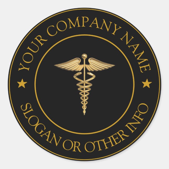 Create Your Business Logo Custom Classic Round Sti Sticker (Front)