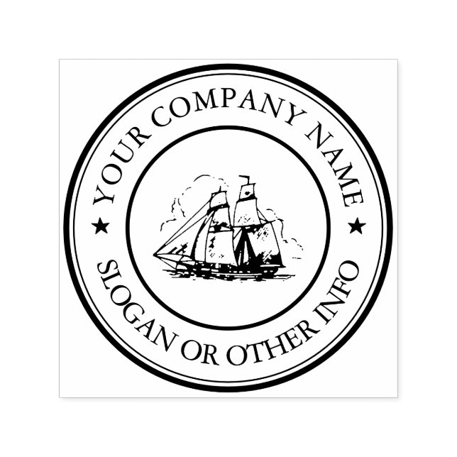 Create Your Business Logo Custom Self-inking Stamp (Design)