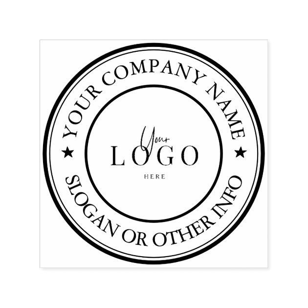 Create Your Business Logo Custom Self inking Stamp Zazzle