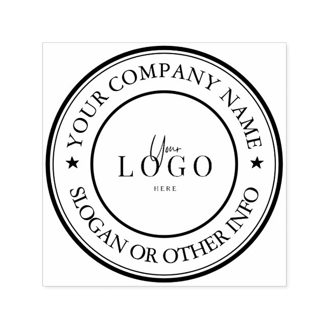 Create Your Business Logo Custom Self-inking Stamp (Design)